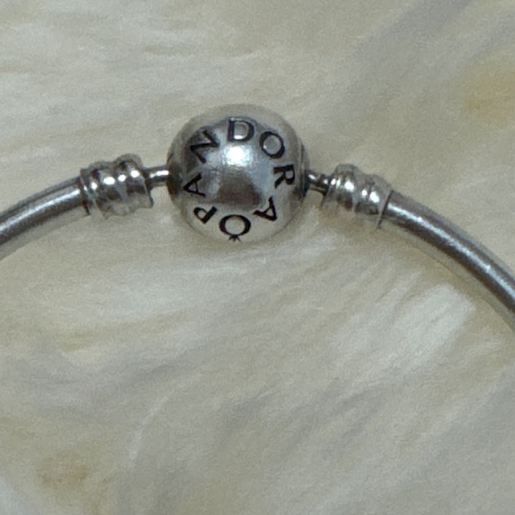 Authentic NEW PANDORA “Unique As You Are” Bangle Bracelet with 5pcs charms - Picture 3 of 11